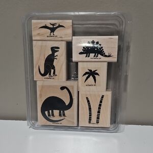 Prehistoric Pals Dinosaur Stampin Up Rubber Stamp Set